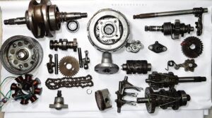 Honda-unicorn-engine-parts-disassembled